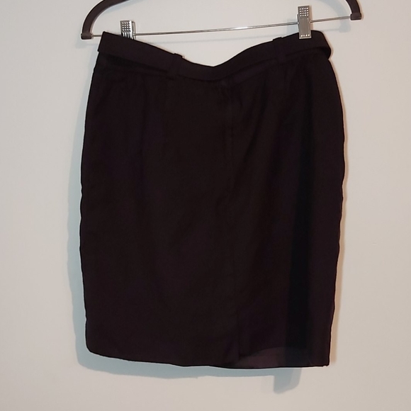 vintage high waist navy skirt with belt - Picture 4 of 4